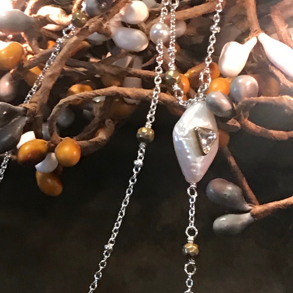 Silpada Sterling Fall in Line Necklace N3394 Long